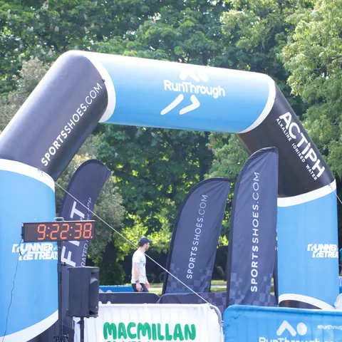 The RunThrough finish arch